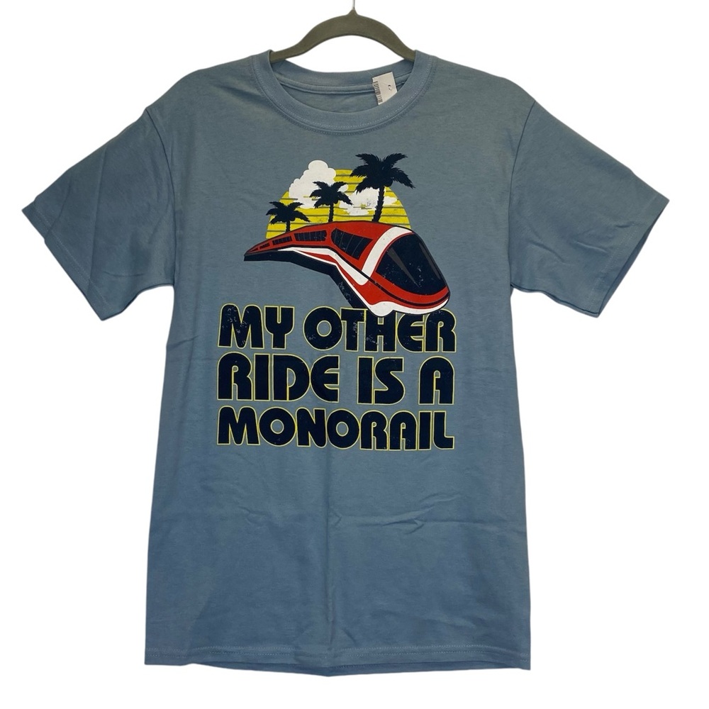 Disney Parks “My Other Ride is a Monorail” Graphic T-Shirt NWT